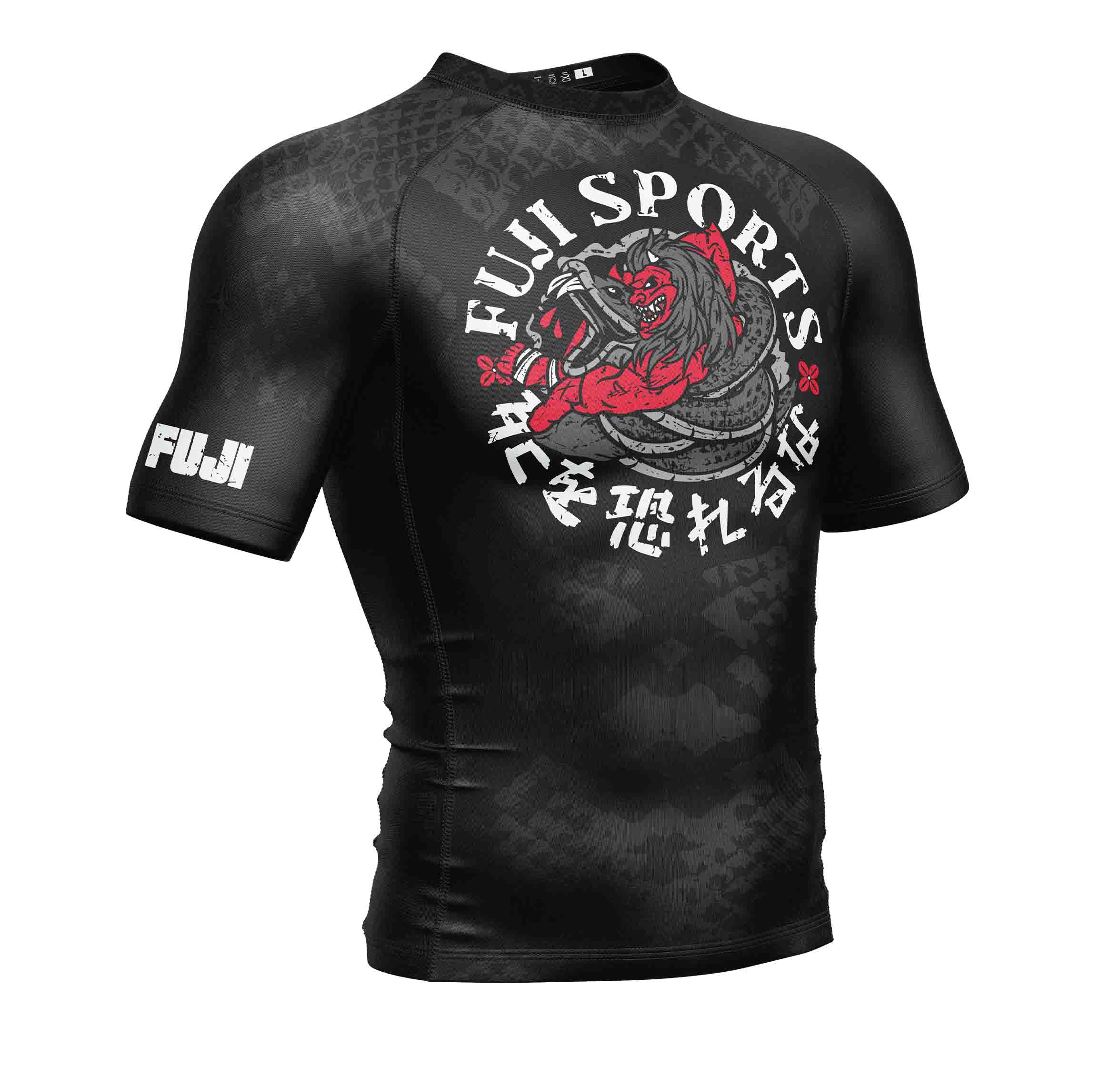 Oni vs. Anaconda Short Sleeve Rashguard Black