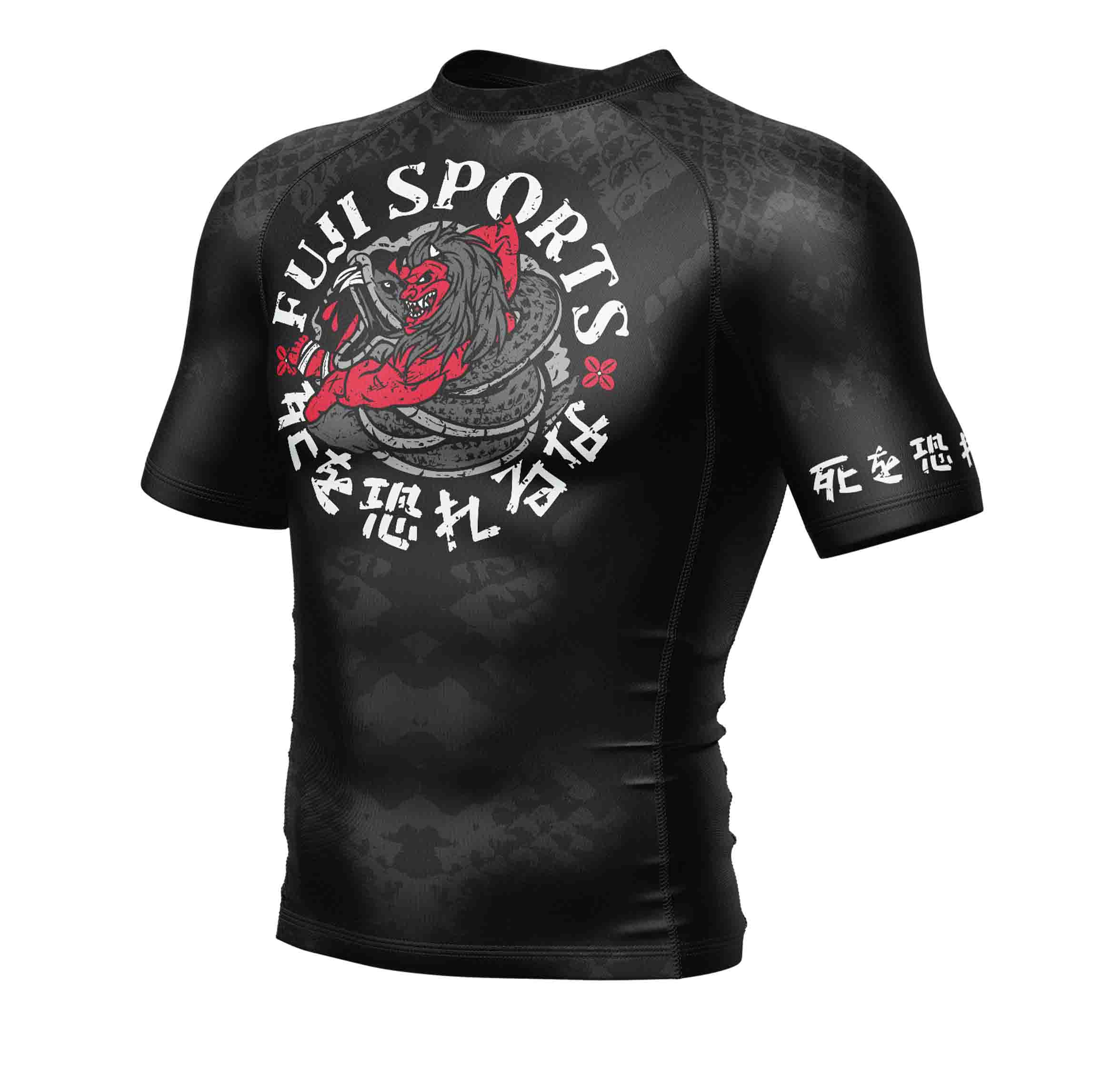 Oni vs. Anaconda Short Sleeve Rashguard Black