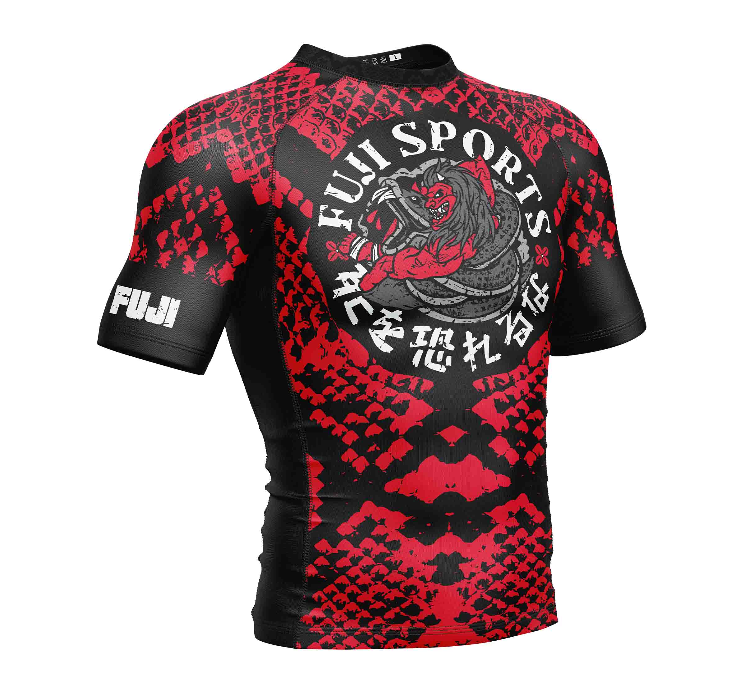 Oni vs. Anaconda Short Sleeve Rashguard Red