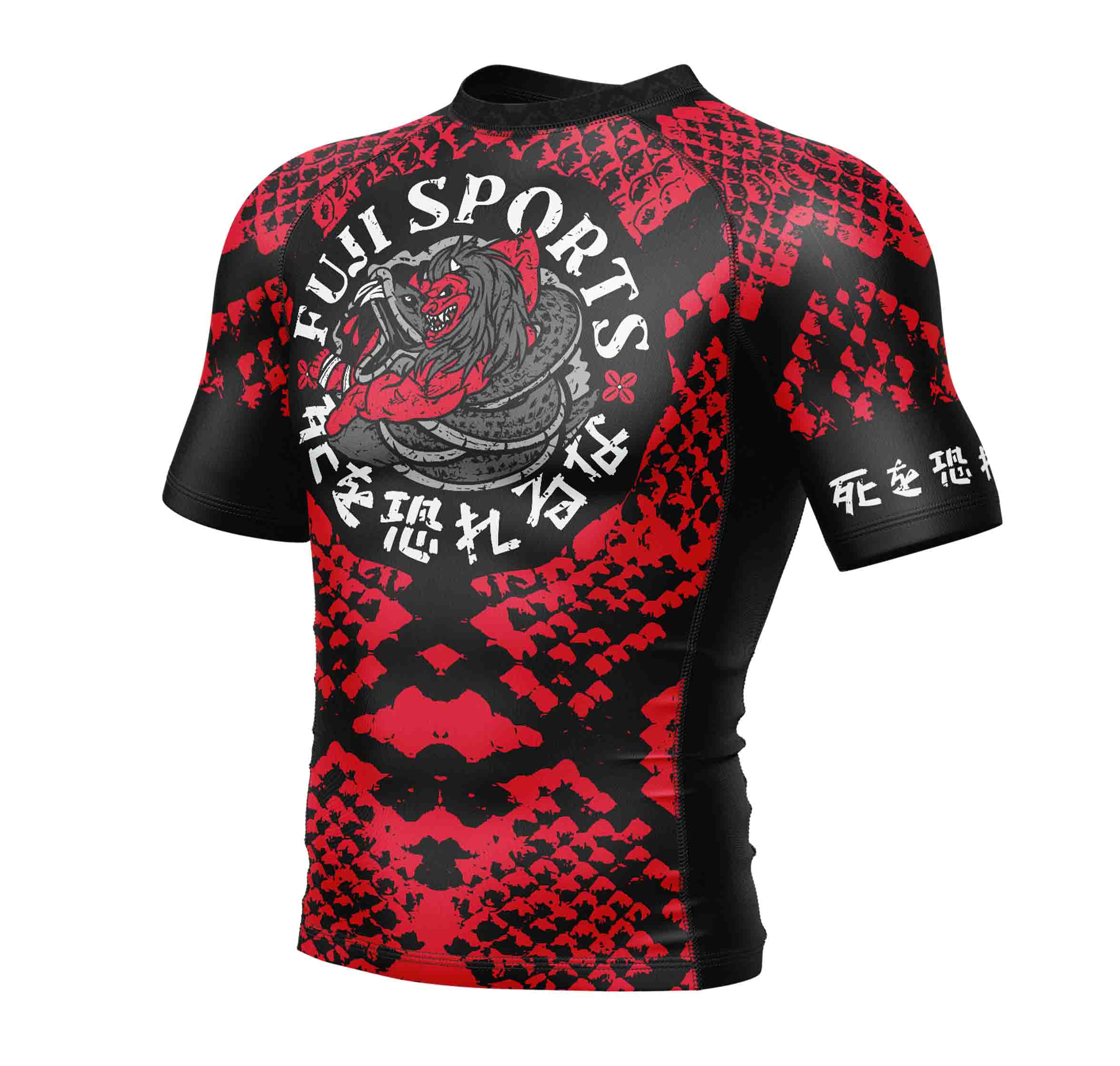 Oni vs. Anaconda Short Sleeve Rashguard Red