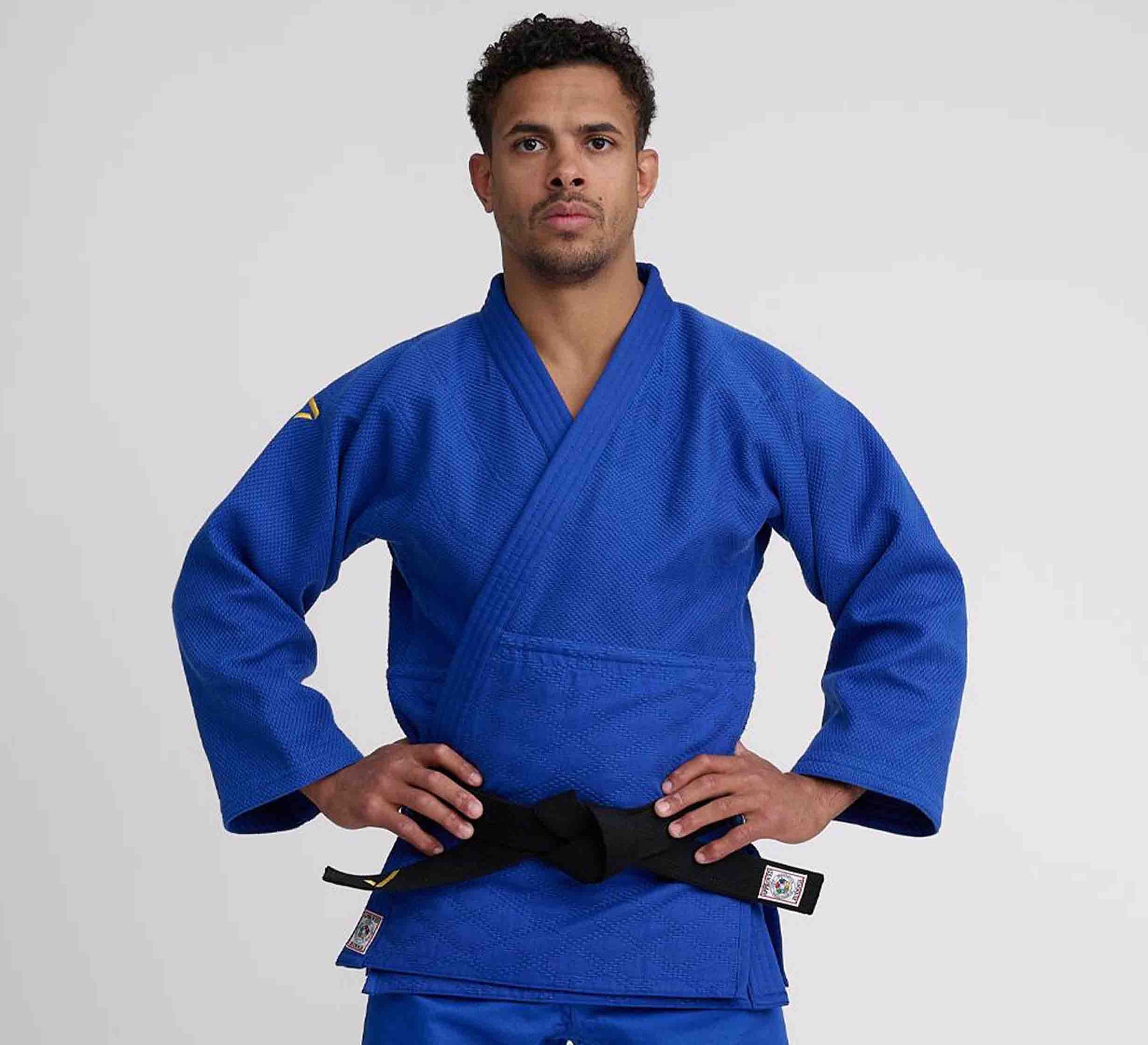 ippon gear basic 2 Ippon Gear IJF Judo Slim Fit Jacket Olympic 2 Blue