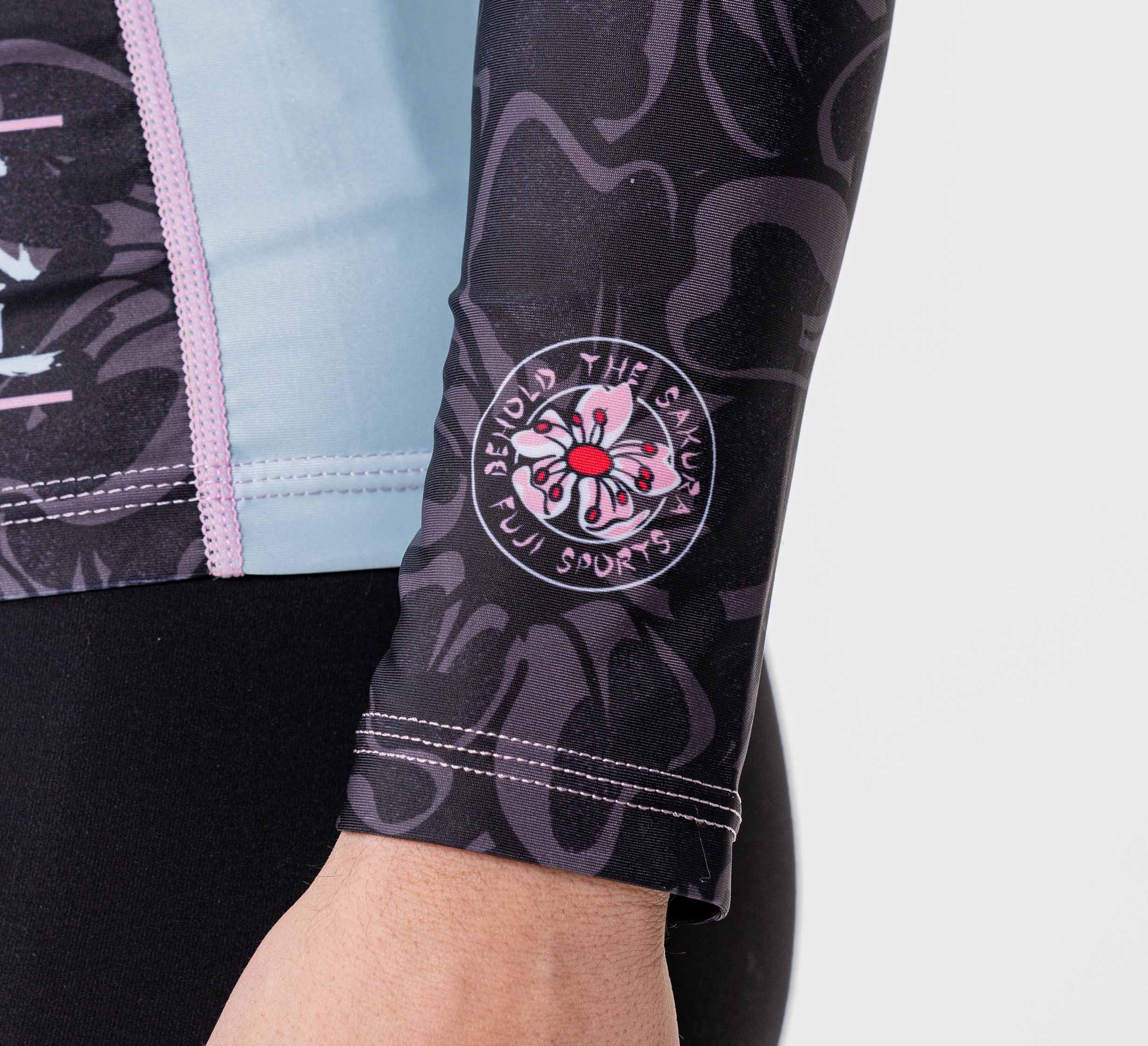 Womens Blossom Rashguard Black/Pink