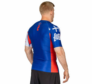 Kassen Short Sleeve Rashguard Blue